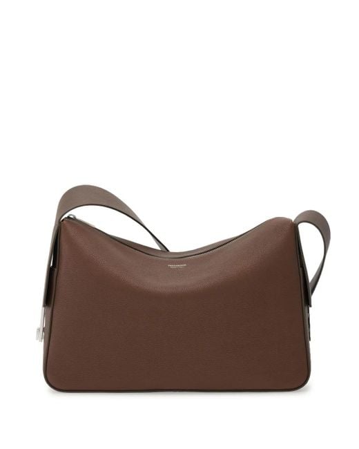 Ferragamo Umhängetasche Aus Leder in Brown für Herren