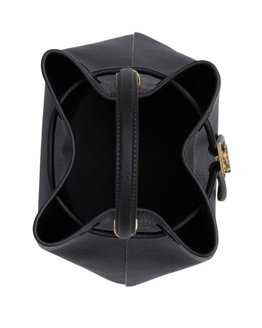 Burberry Black Tb Leather Bucket Bag