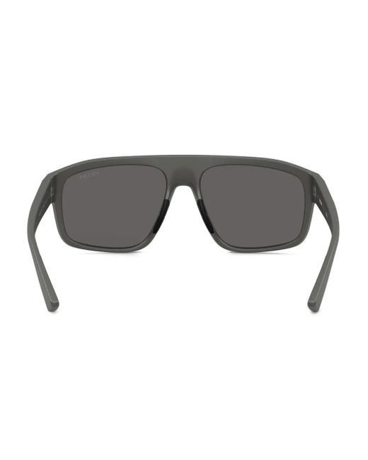 Prada Linea Rossa Gray Square-Frame Sunglasses for men