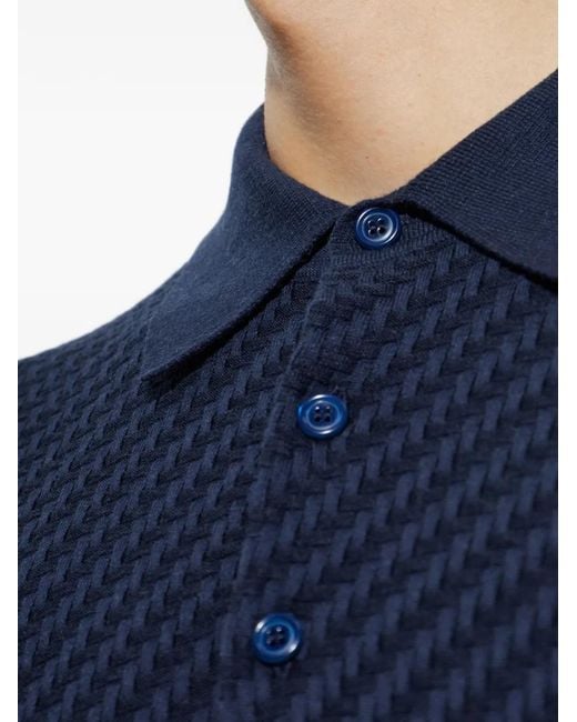 Brioni Blue Long-Sleeve Sweater for men