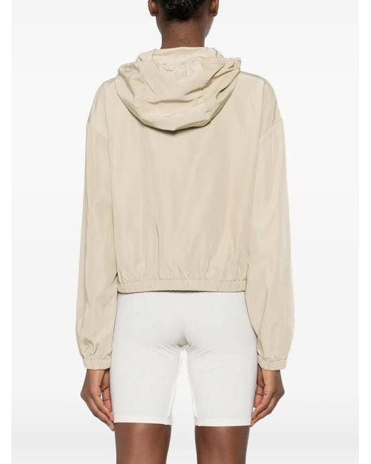 Patrizia Pepe Natural Hooded Bomber Jacket