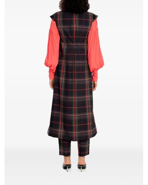 Manteau Croisé À Carreaux Olympiah en coloris Black