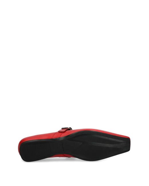 Ballerine Wioletta Con Fibbia di Vagabond in Red