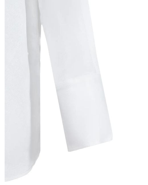 Camicia A Maniche Lunghe di Boss in White