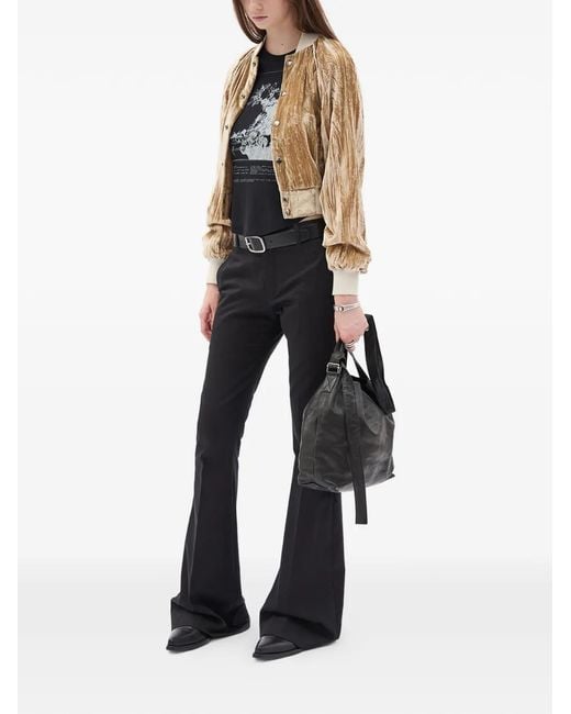 Ann Demeulemeester Black Graphic-Print T-Shirt