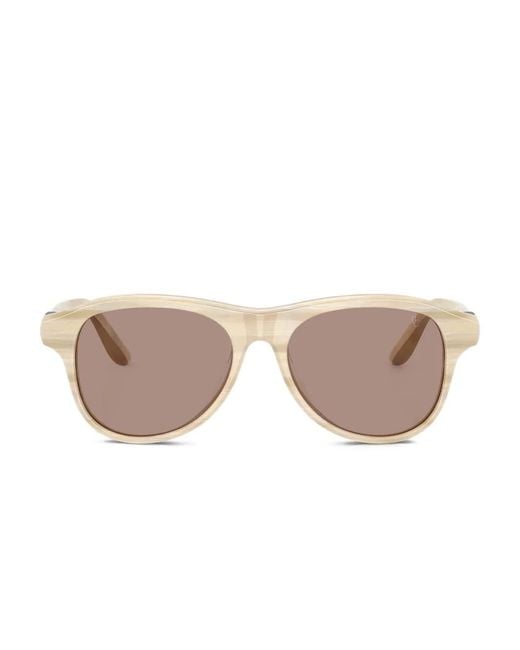 Brunello Cucinelli Pink Square-Frame Sunglasses