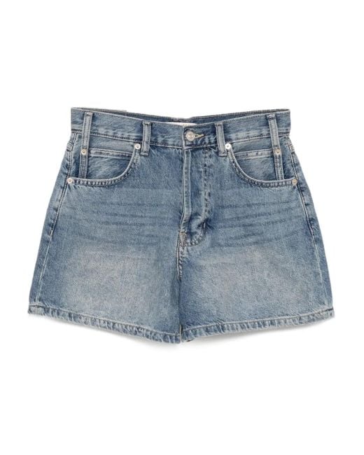 Free People Blue Now Or Never Denim Shorts