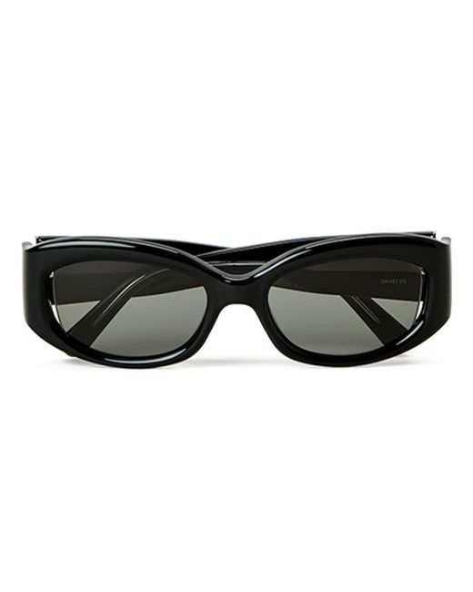 Christopher Esber Black Davies Beluga Round-frame Sunglasses