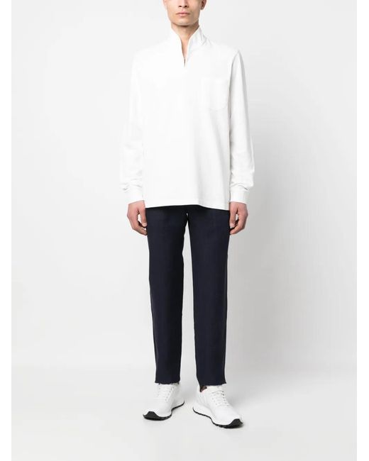 Sease Blue Elasticated Waist Trousers for men