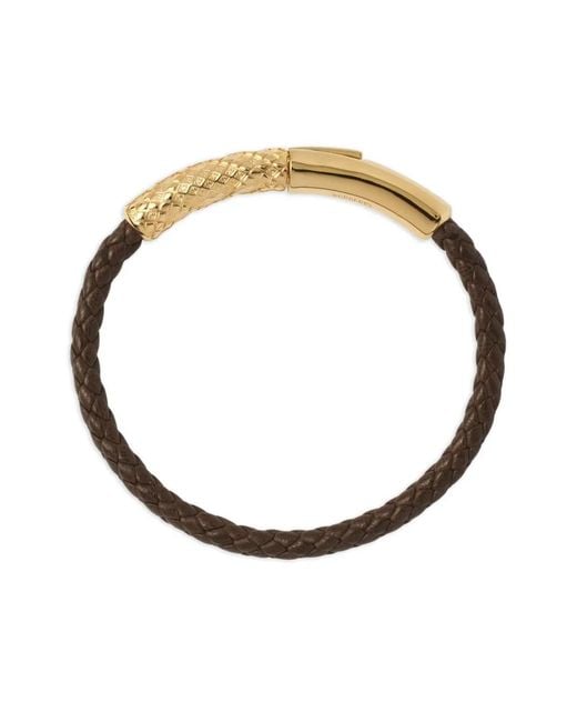 Burberry White Check Leather Bracelet