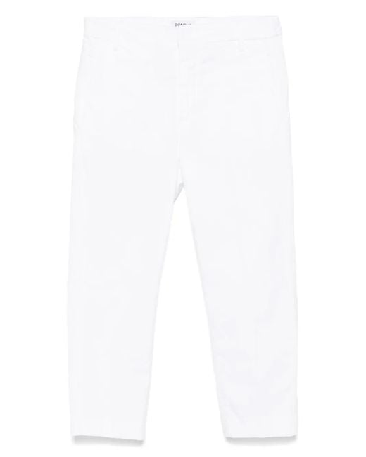 Dondup White Ariel Trousers