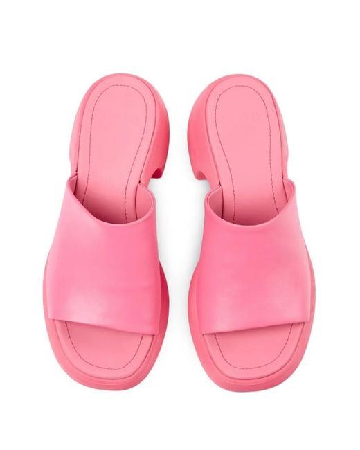 Camper Pink Thelma Leather Sandals