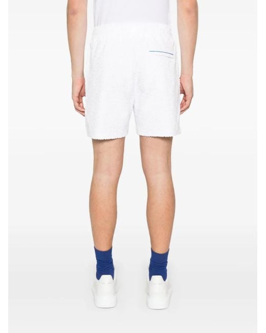 Casablanca White Monogram Towelling Shorts for men