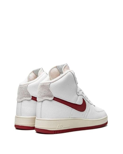 Nike White Air Force 1 High Sculpt /Gym" Sneakers