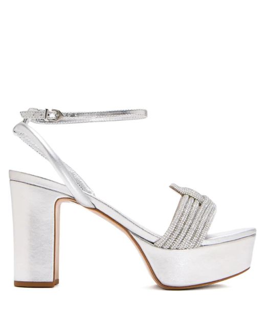 SCHUTZ SHOES Bosa 105mm プラットフォーム サンダル White