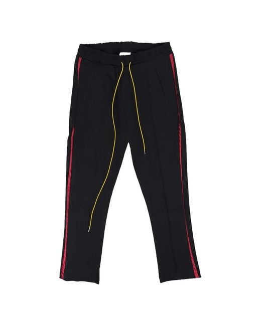 Rhude Blue Traxedo Side-Stripe Track Pants for men