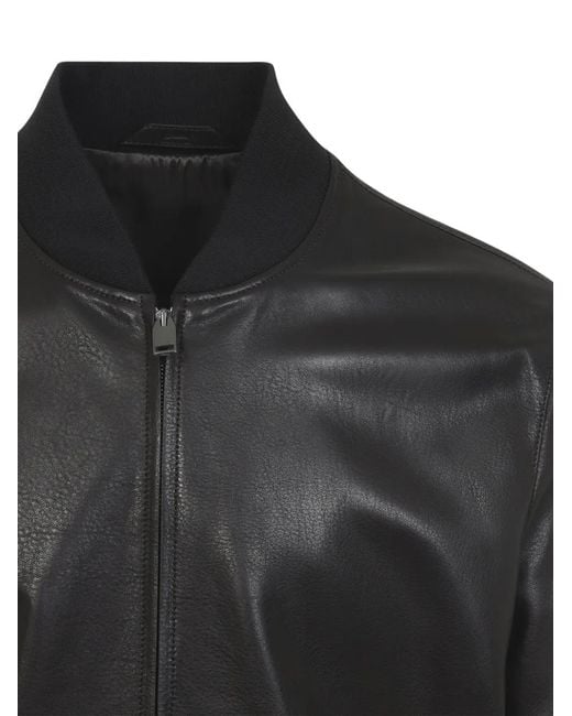Chaqueta Con Cremallera Brioni de hombre de color Black
