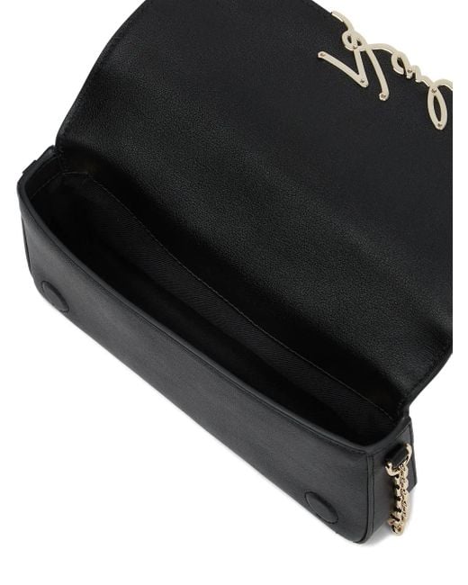 Karl Lagerfeld Black Mini-Tasche mit Kettenriemen