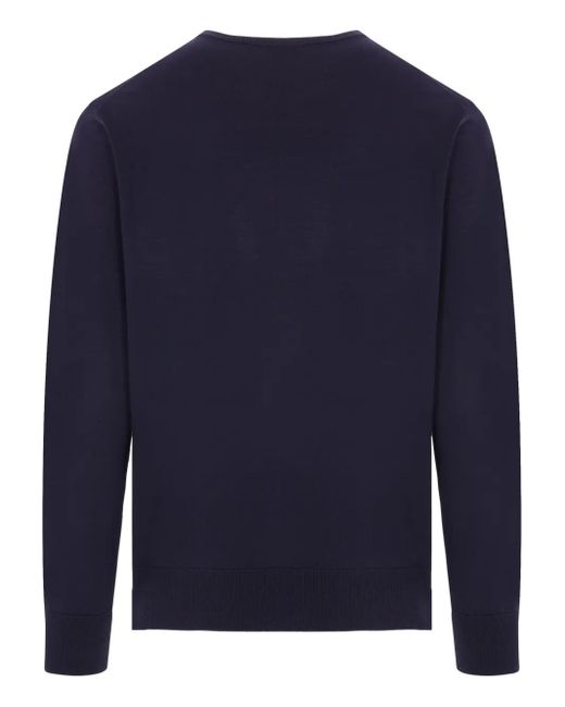 Eleventy Blue Double-Neck Sweater for men