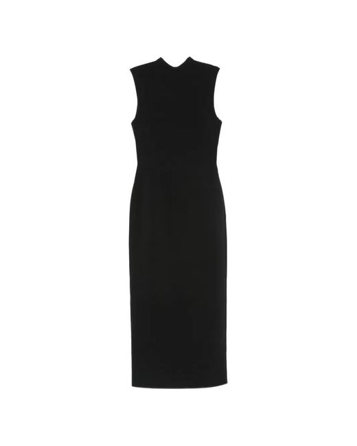Cult Gaia Black Dalida Knit Midi Dress