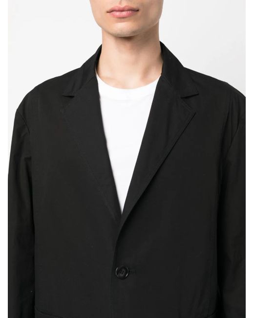 OAMC Black Oversize Cotton Single-Breasted Blazer for men