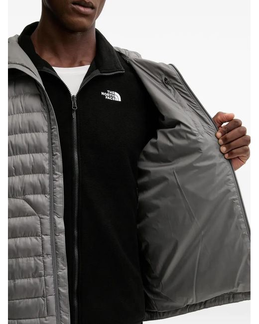 The North Face Gray Hooded Padded Jacket for men