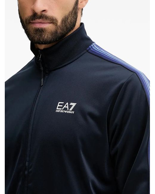 EA7 Blue Survêtement À Détail De Logo for men