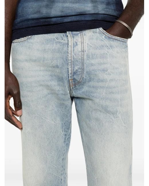 NUMERIS Blue Belt-Loops Jeans for men