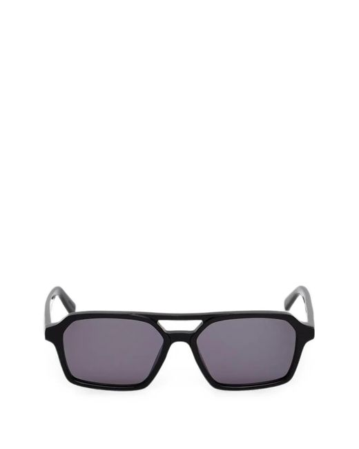 MM6 by Maison Margiela Black Geometric-Frame Sunglasses