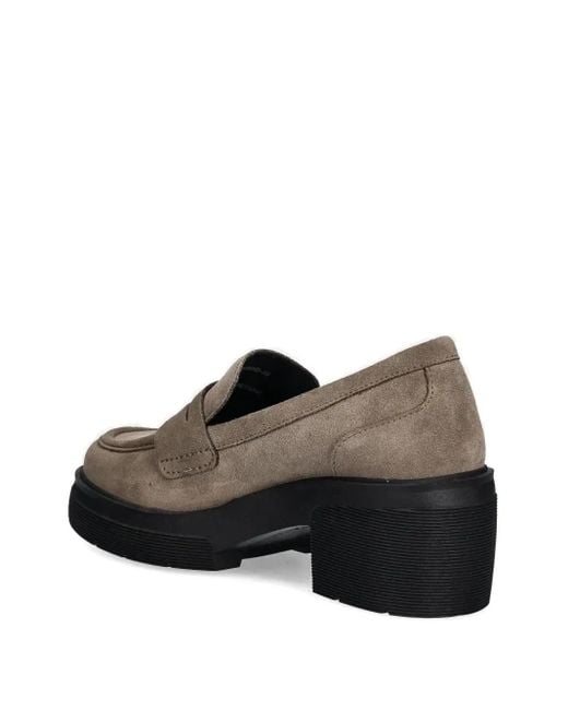 Geox Brown 70Mm Penny-Strap Platform Loafers