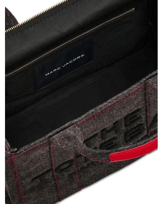 Marc Jacobs Black Medium Tote Embossed Bag