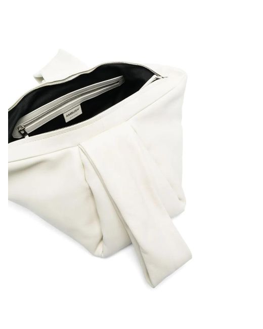 Ambush White Twist Knot-Detail Tote