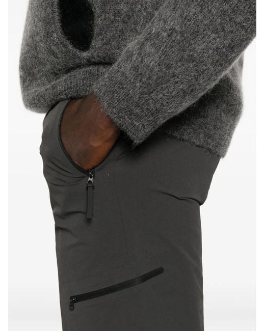 Hiking Patrol Gray Zip-Pocket Softshell Trousers for men