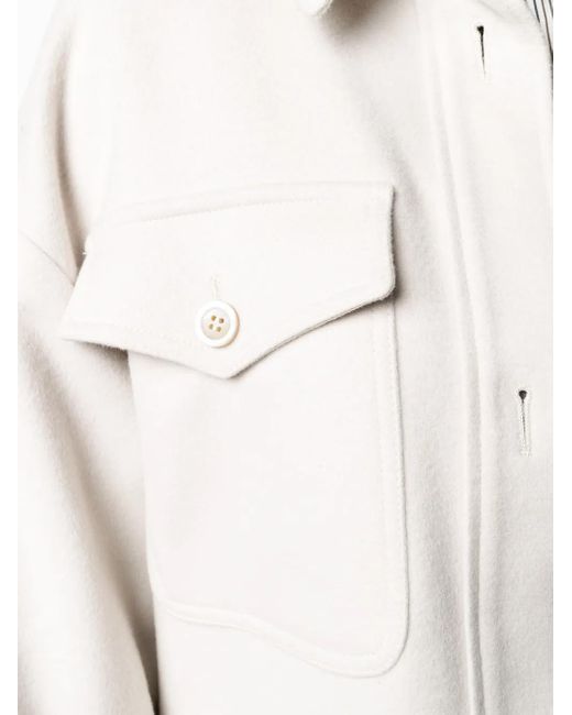 Brunello Cucinelli Multicolor Belted Denim Coat