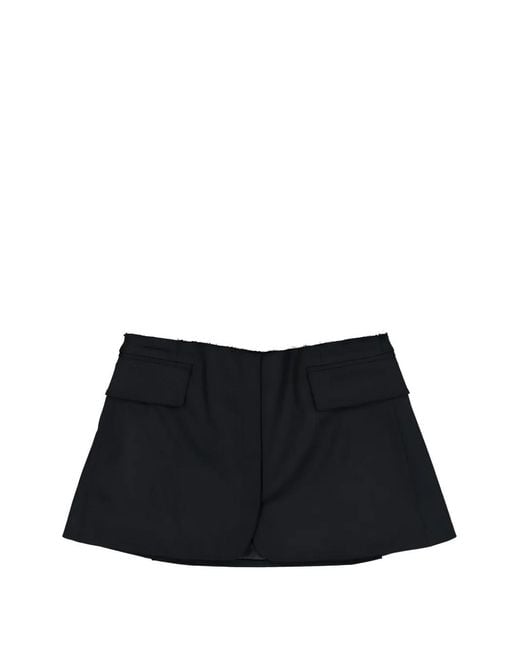 Vetements Black Deconstructed Mini Skirt