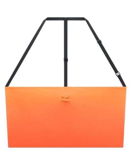 Courreges Orange Gradient Effect Bandeau Top