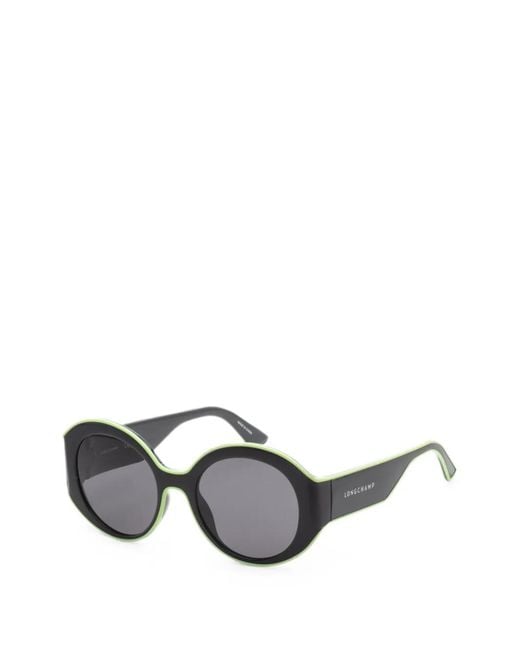 Longchamp Gray Round-Frame Sunglasses