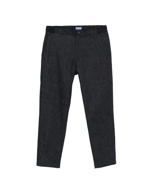 People Of Shibuya Blue Ozeki Elasticated-Waistband Trousers for men