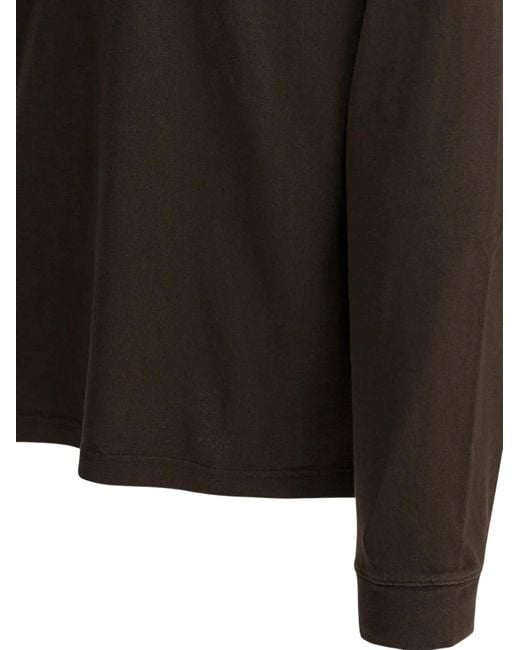 Alex Mill Black Buttoned Polo Shirt for men