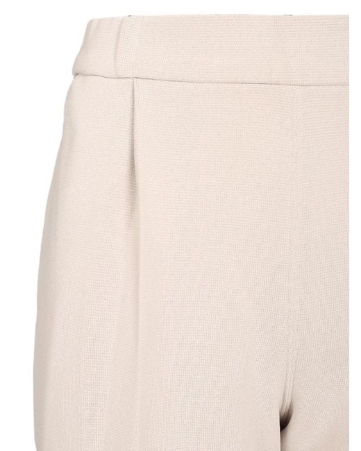 CFCL Natural Tapered-Leg Pintuck-Knit Trousers