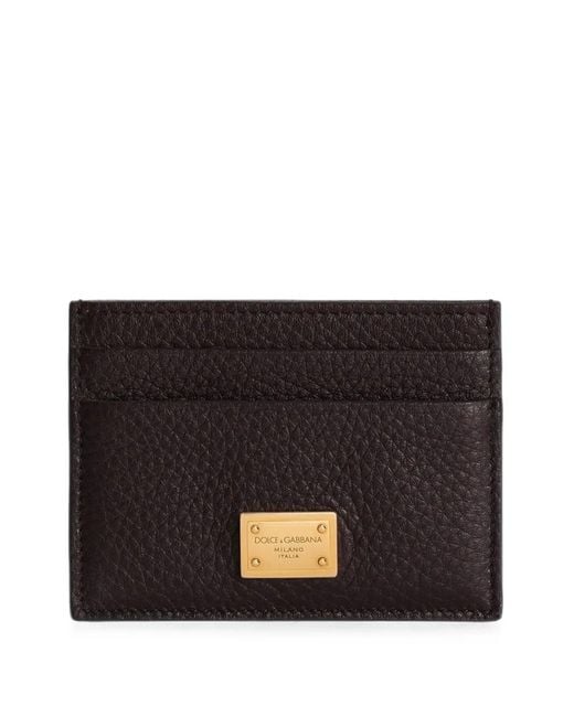 Dolce & Gabbana Black Calfskin Card Holder