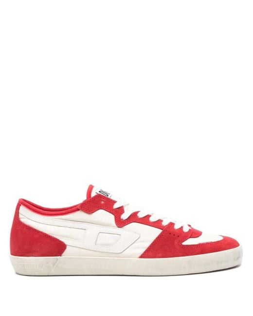 DIESEL Red S-Leroji D-1 Sneakers for men