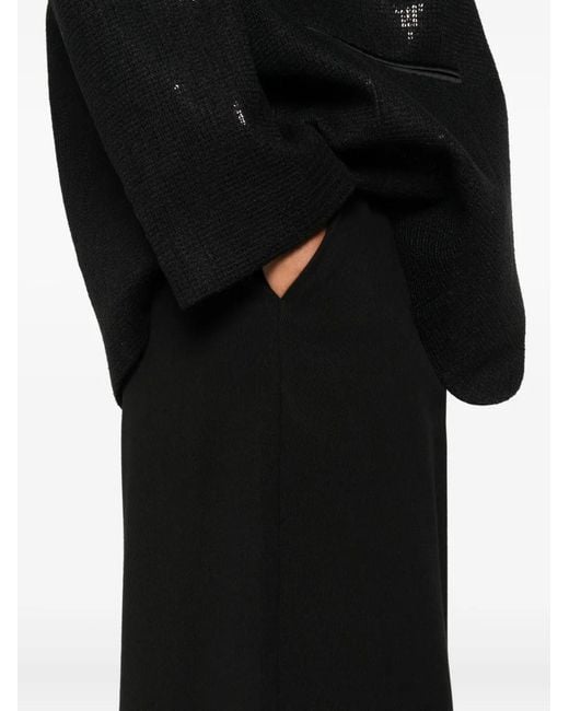 ELEH Black Pleated Pocket Trousers