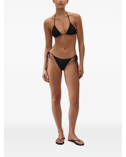 Faithfull The Brand White Sete Triangle-Cup Bikini Top