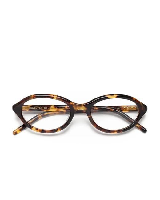 Retrosuperfuture Brown Numero 145 Oval-Frame Glasses