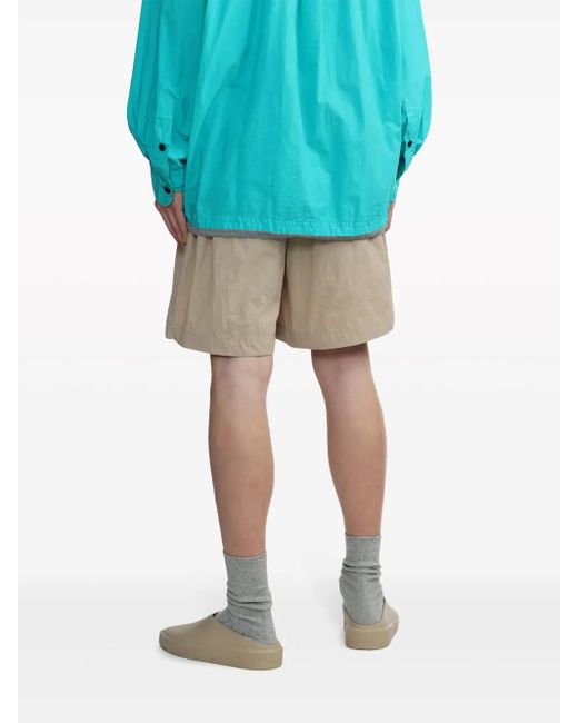 Kolor Natural Pleated Tailored Shorts for men
