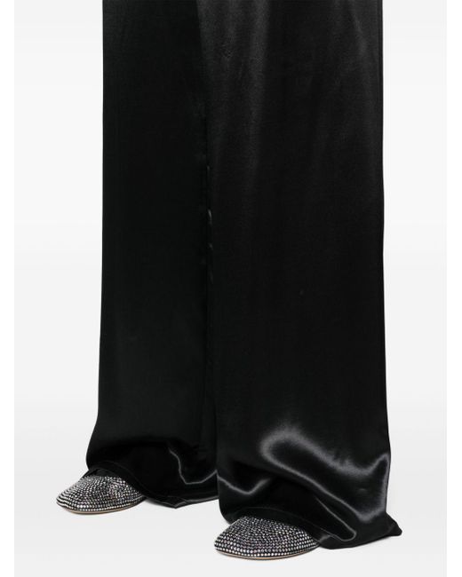 Pantaloni a gamba ampia di Ferragamo in Black