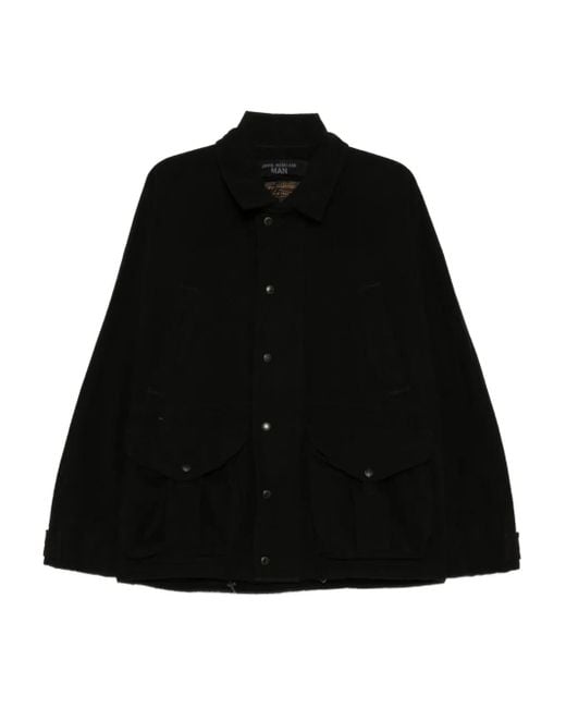 Junya Watanabe Black Button-Up Jacket for men