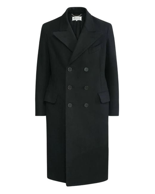 メンズ Maison Margiela ダブルコート Black