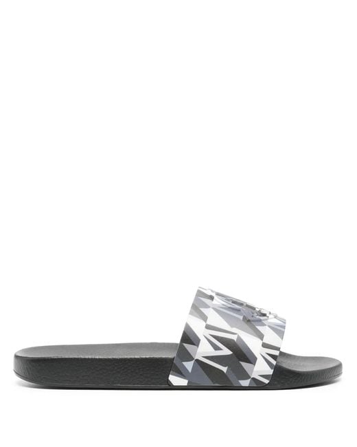 Moncler Black 'Basile' Slides for men